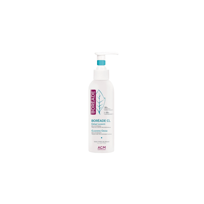 ACM Boréade CL Crème Lavante 200ml, flacon souple blanc avec système à pompe