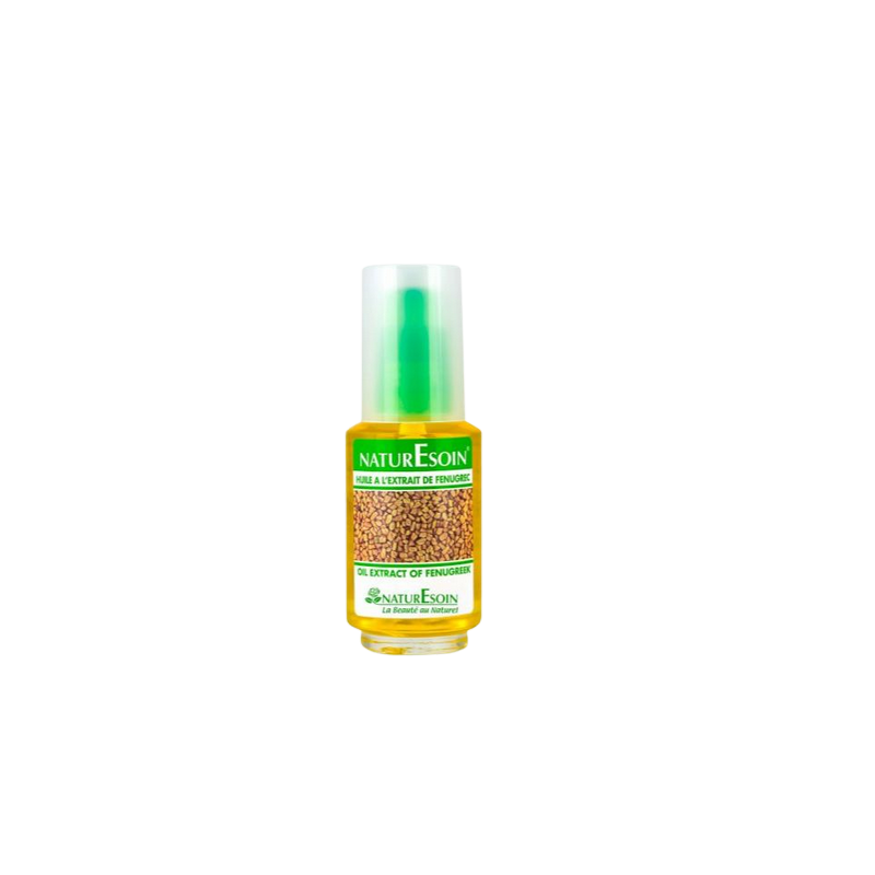 Naturesoin Huile à l’Extrait de Fenugrec 50m flacon transparent avec bouchon facile