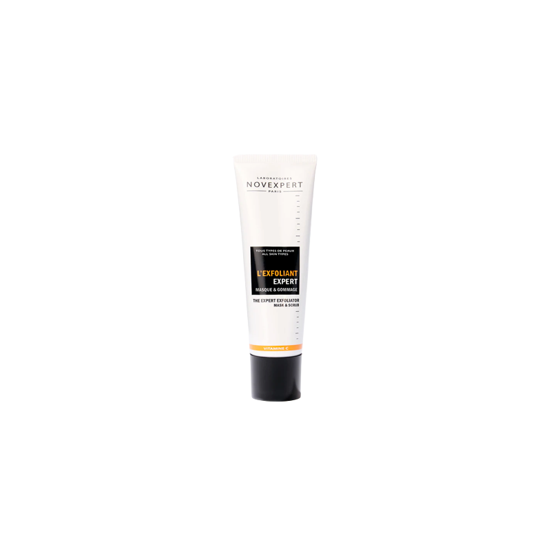 Novexpert L'Exfoliant Expert 50ml City tube blanc avec bouchon noir
