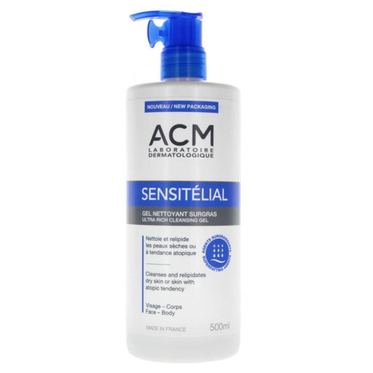 ACM Sensitélial Gel Nettoyant surgras Ultra Riche 500ML