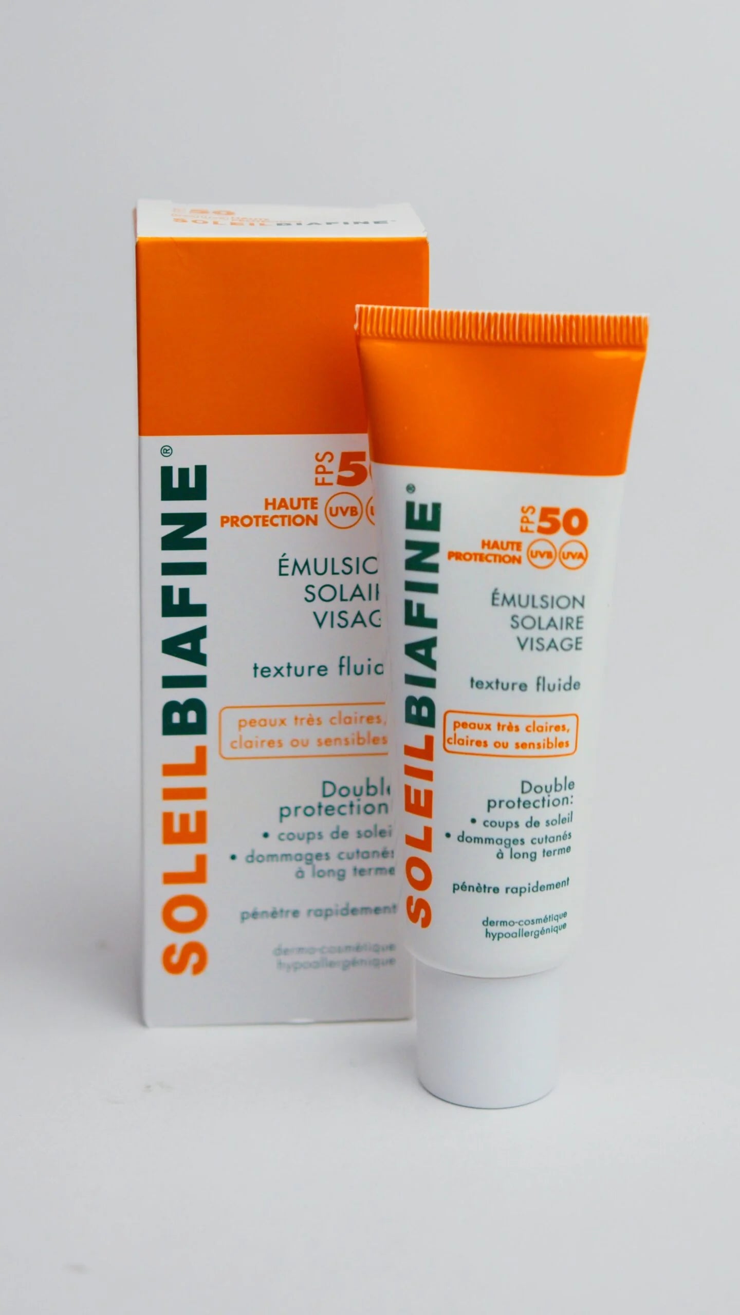 Biafine Soleil Émulsion Solaire Visage SPF 50 50ml