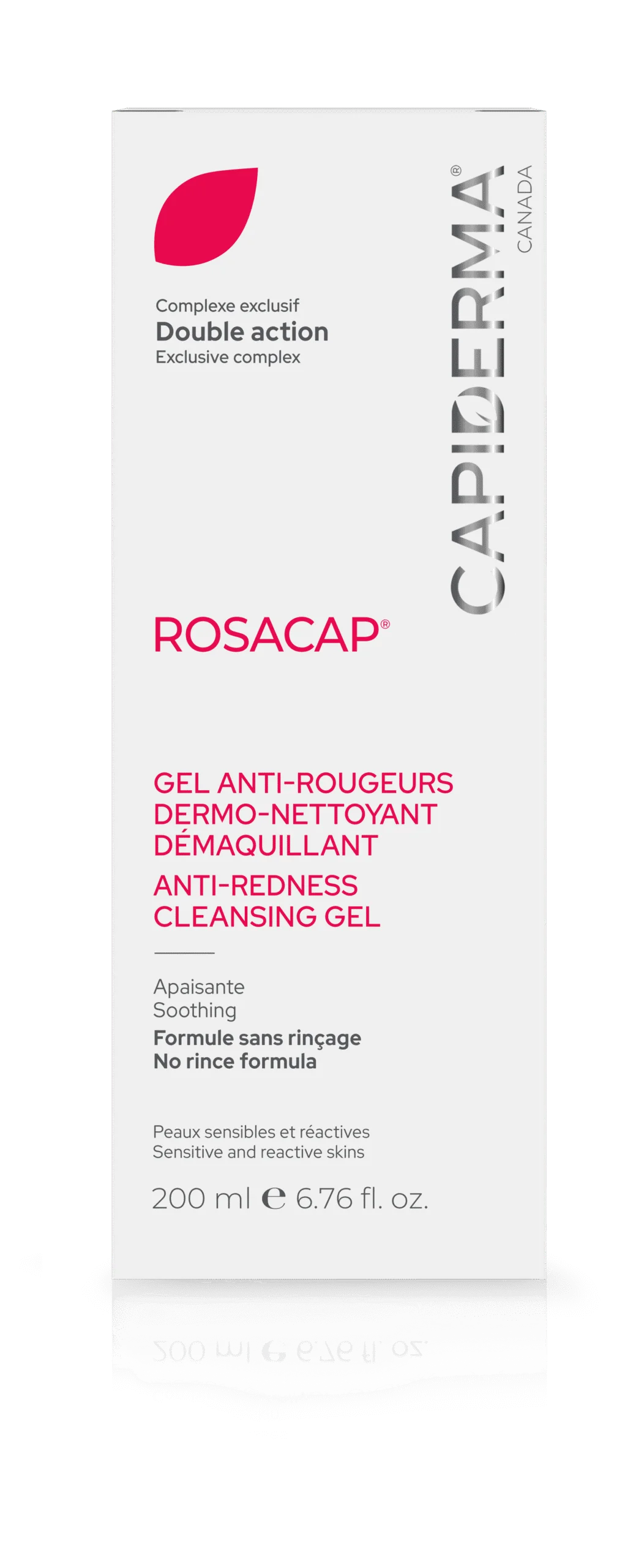 Capiderma Rosacap Gel Nettoyant démaquillant anti-rougeurs 200ml