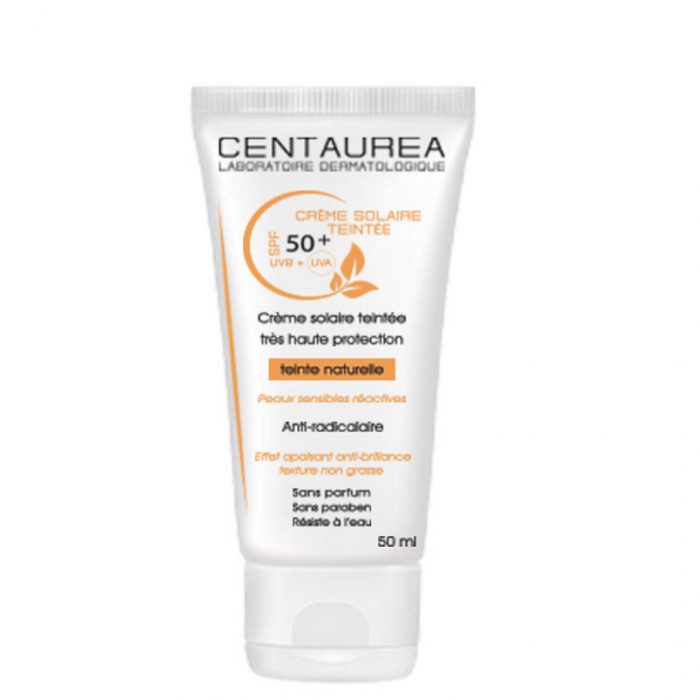 Centaurea Crème Solaire Teintée Naturelle SPF 50+ 50ml