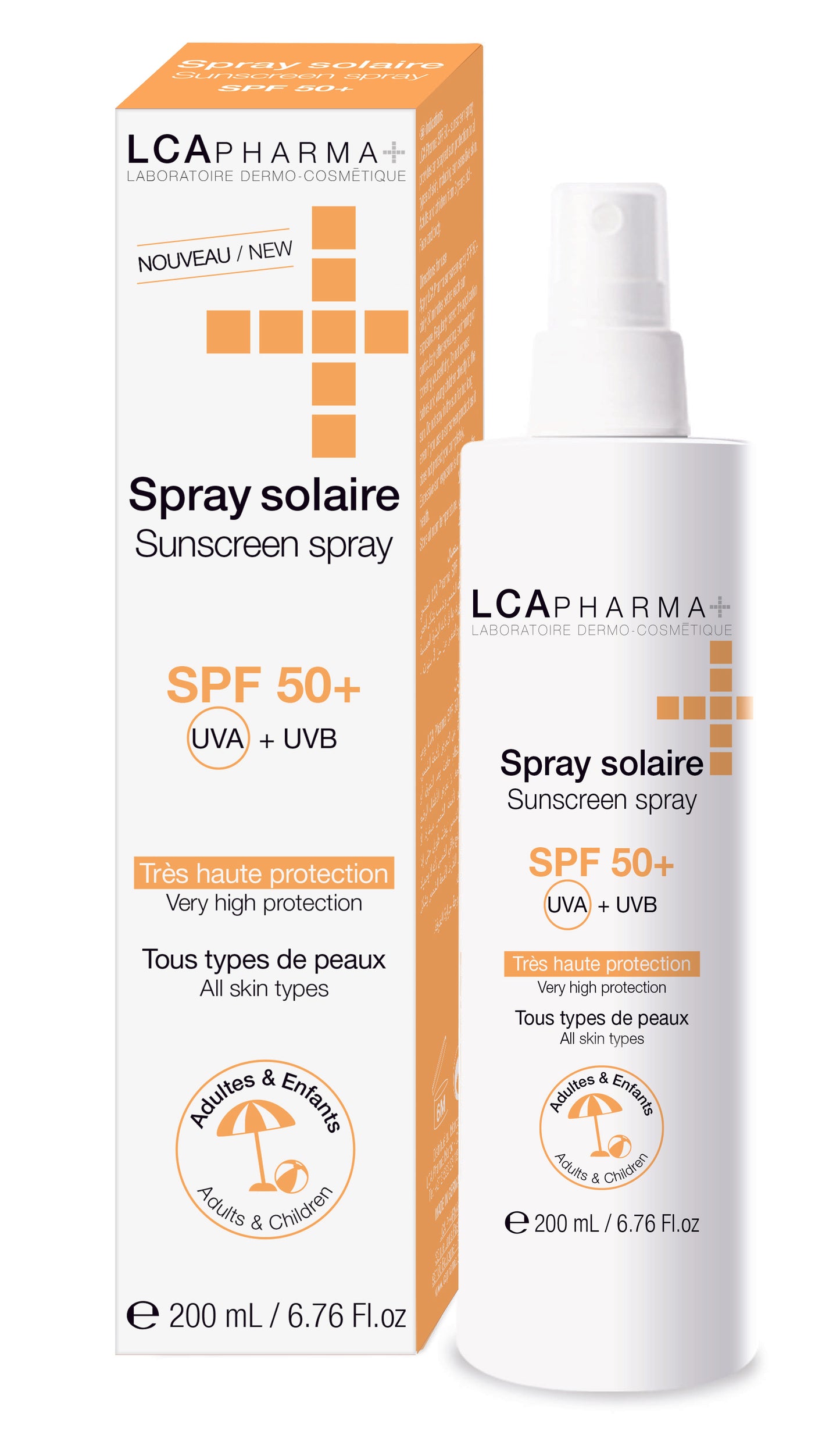 LCA Pharma Spray Solaire SPF 50+ 200ml