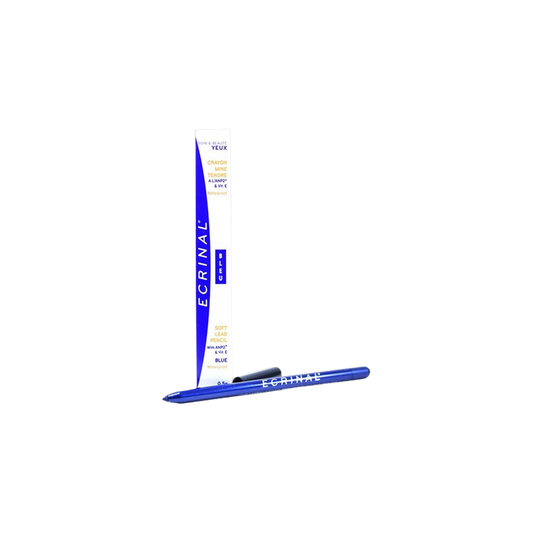 Ecrinal Crayon Mine Tendre Waterproof Bleu 0.5g dans sa boite cartonnée bleu et blanc