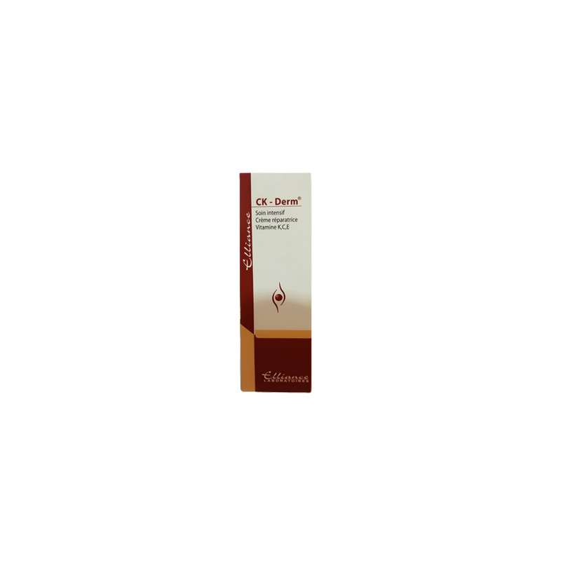Elliance Ck-derm Creme Reparatrice 30ml dans sa boite cartonnée marron et blanc