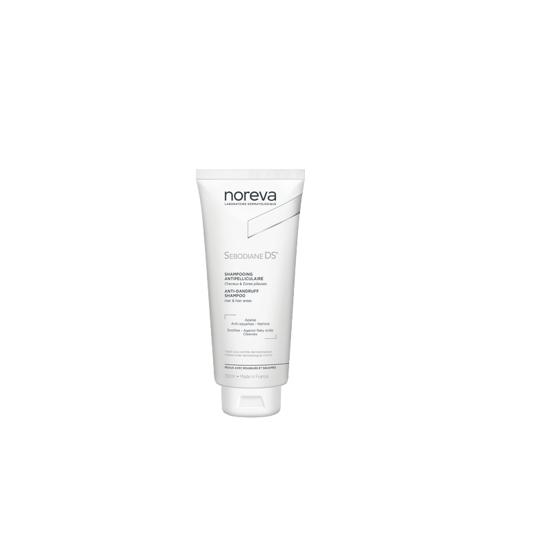 Noreva Sebodiane DS Shampooing Antipelliculaire 150ml tube blanc avec bouchon clips